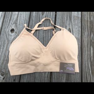 Beige tan sports bra